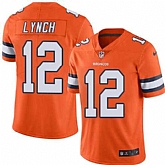 Nike Men & Women & Youth Broncos 12 Paxton Lynch Orange Color Rush Limited Jersey,baseball caps,new era cap wholesale,wholesale hats